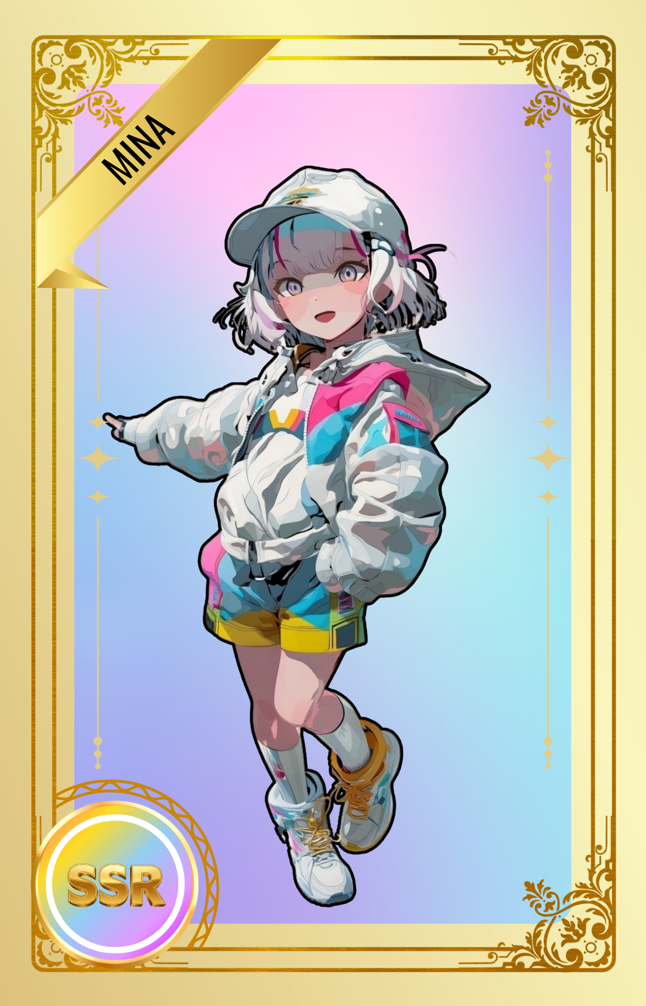 ミラクル・ミナ（SSR・トレーディングカード風） ARカード